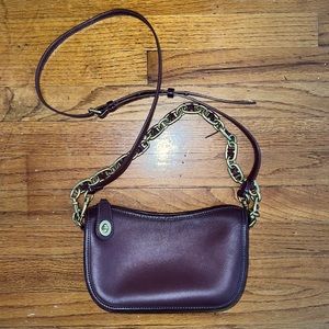 Coach crossbody bag with chain strap